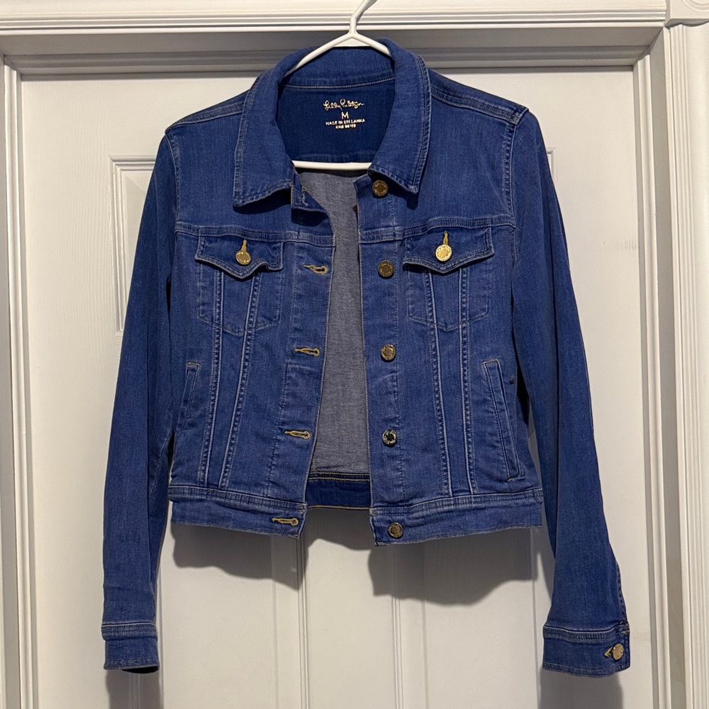 Lilly Pulitzer jean jacket size medium